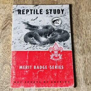 Vintage Boy Scouts Reptile Study Merit Badge Series 1960's Version